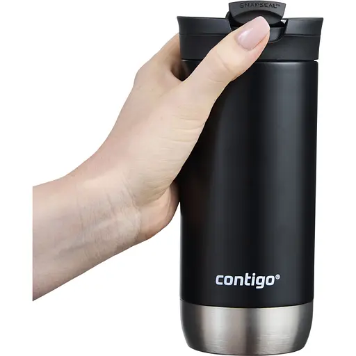 Термокухоль Contigo Huron 2.0, 0.47 л чорний (2205184) - фото 4