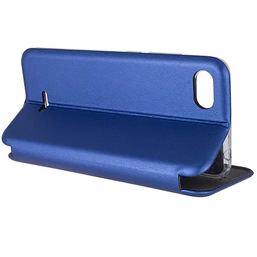 Кожаный чехол-книга Classy для Xiaomi Redmi 6A Синий - фото 4