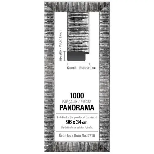 Рамка для пазлов Art Puzzle 1000 эл. панорама 30 мм серебряная (5716)