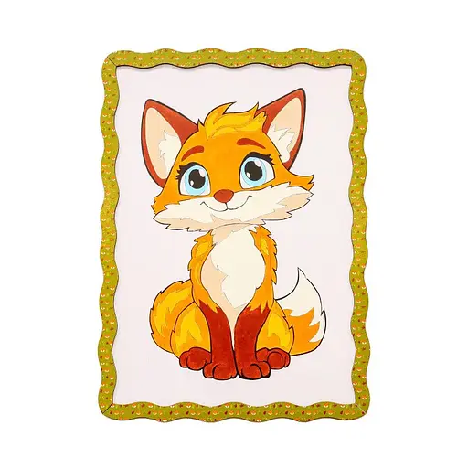 Дитячий набір для розпису по дереву "Лисичка" PuzzleOK Puz-22959 формат А4 - фото 1