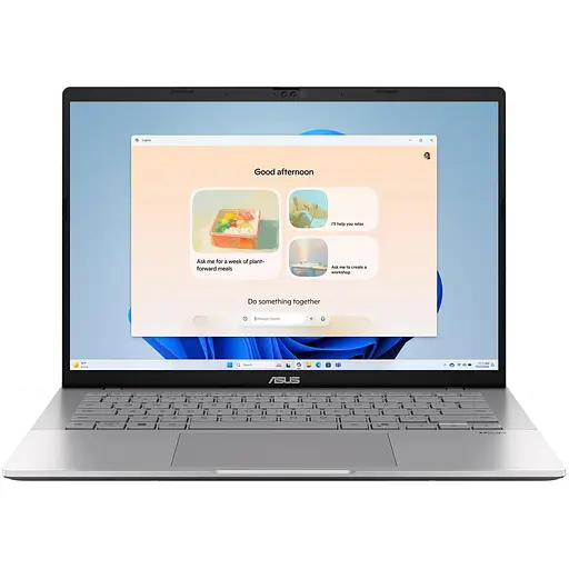 ASUS Ноутбук Vivobook S14 S3407CA-LY009 14" WUXGA IPS, Intel Ultra 7 255H, 16GB, F1TB, UMA, NoOS, Сірий