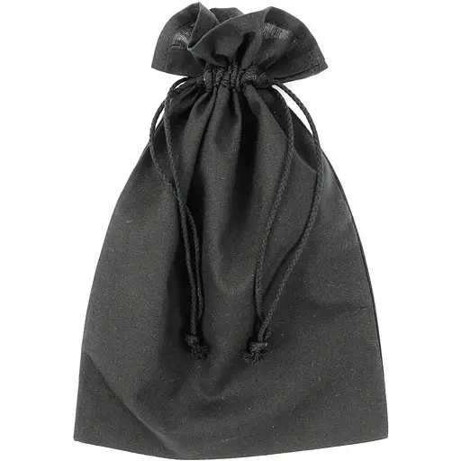 Мішечок із бавовни Rosa Talent 25х35 см чорна бавовна 135 г/м2   - фото 1