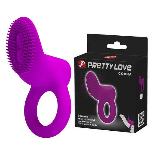 Эрекционное кольцо Pretty Love Cobra Penis Ring 7.6 см фиолетовый - фото 7