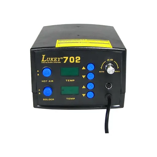 Паяльная станция Lukey 702 фен, паяльник - фото 2