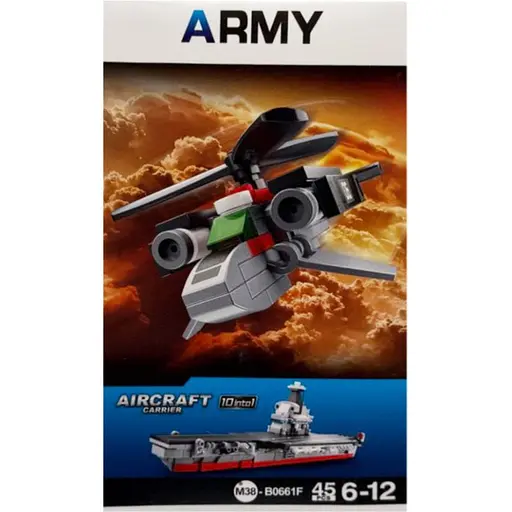 Детский конструктор Aircraft carrier Bambi M38-B0661-6 45 деталей - фото 1
