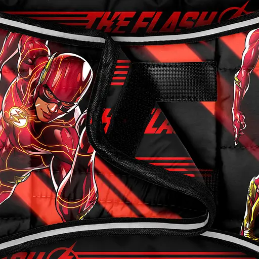 Курточка-накидка для собак Waudog Clothes, рисунок "Скорость Флеша", M, А 37 см, B 52-62 см, С 36-47 см - фото 3