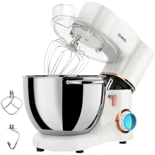 Кухонный комбайн Zurio планетарный тестомес 1500 Вт SM-1550x Чаша 8 л White