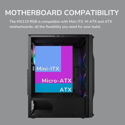 Корпус Cougar MX110 Uniface RGB Black (MX110 RGB) - фото 10