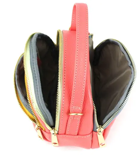 Кожаная сумка женская Borsacomoda 9х14х17 см sum0014268 - фото 7