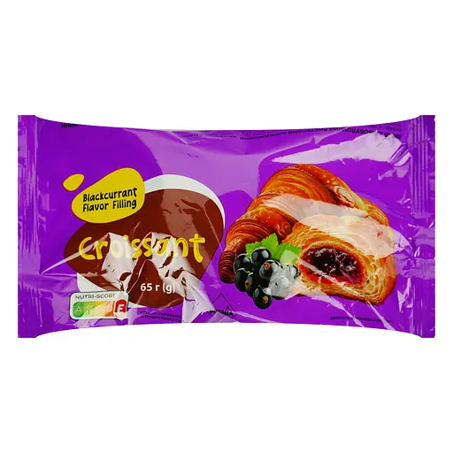 Круасан Premia з начинкою чорна смородина 65 г