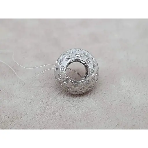 Срібна підвіска-шарм Qvaliz з фіанітами. 903-00866 - фото 2