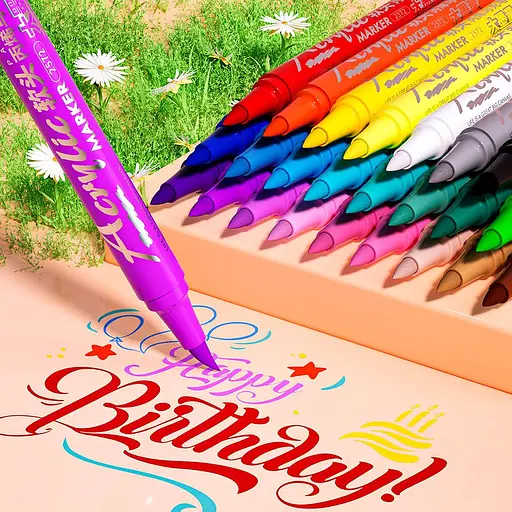 Фломастери Guangbo Storage Acrylic Marker H02278, 48 Colors (93563) - фото 3