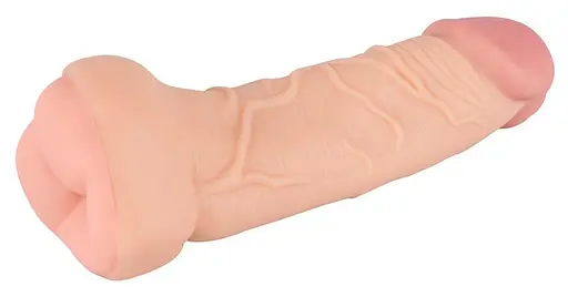 Мастурбатор Nature Skin 2in1 Extension телесный - фото 2
