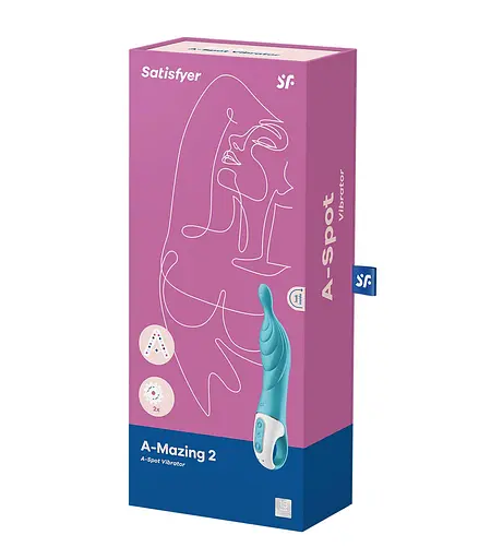 Вібратор Satisfyer A-Mazing 2 21.7 см бірюзовий - фото 9