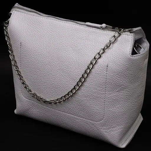 Кожаная женская сумка Grande Pelle 26х22х13 см sum0023598 - фото 2