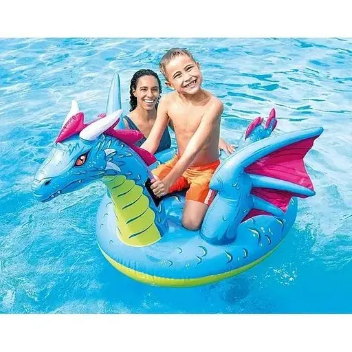 Дитячий надувний пліт для катання Intex 57563 "Дракон" - фото 2