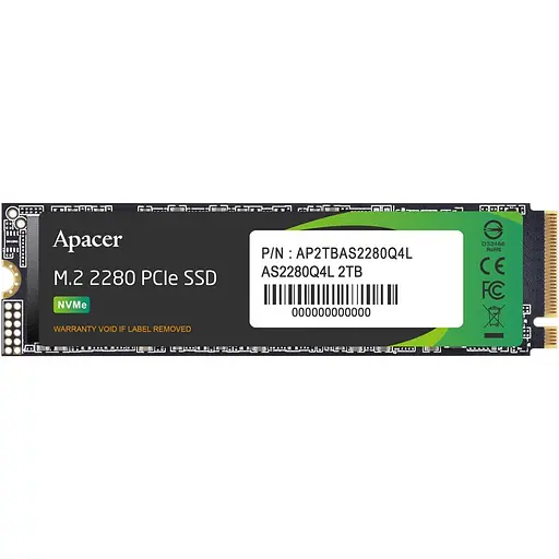 SSD накопитель Apacer AS2280Q4L 2TB (AP2TBAS2280Q4L-1) [142494] - фото 2