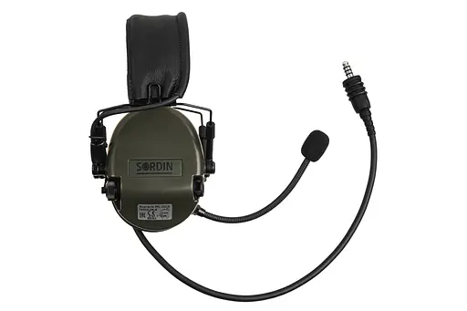 Активные наушники Sordin Supreme Mil Nexus Кожаное оголовье 74332-06-S зеленые  - фото 5
