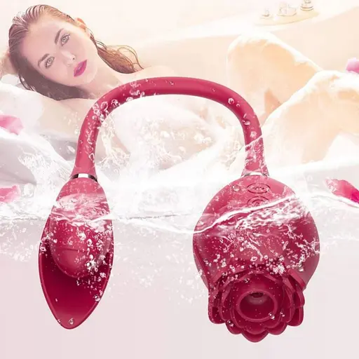 Вакуумний стимулятор клітора з вібрацією Boss Series Miss Coyness червоний - фото 3