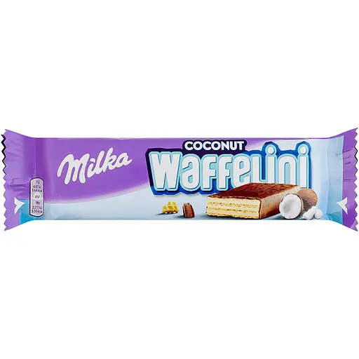 Вафлі Milka Waffelini з кокосом 31г