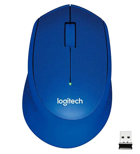 Беспроводная мышь Logitech M330 Silent Plus Blue (910-004910) - фото 1