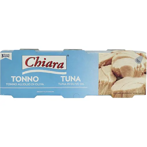 Тунец Сhiara в оливковом масле 240 г (3 шт. х 80 г)