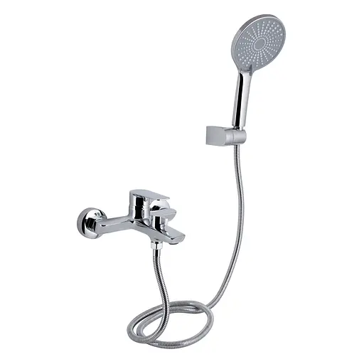 Змішувач для ванни Qtap Leo New (з душовим гарнітуром) QTLEO259CRM45563 Chrome - фото 1