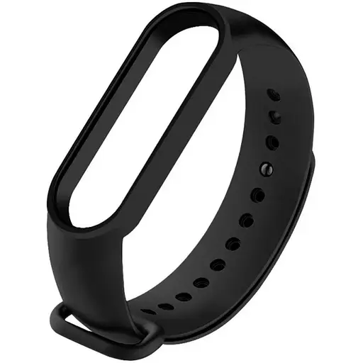 Ремешок Silicone Mi Band 7 Черный (23) - фото 1