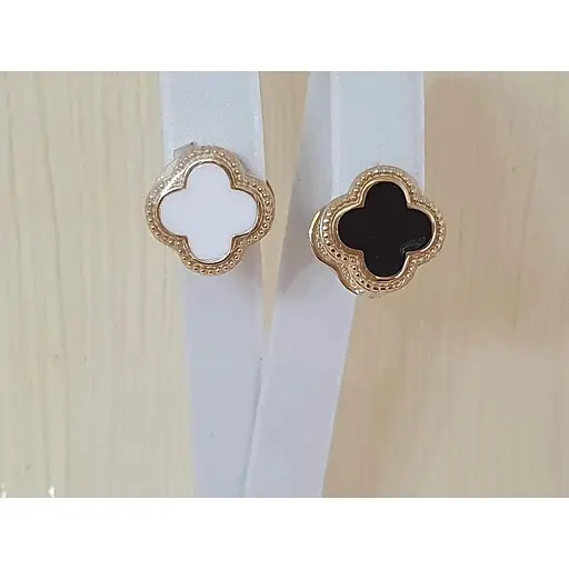 Золоті сережки Імперія золота Конюшина з емаллю. СБ929ЛИ - фото 3