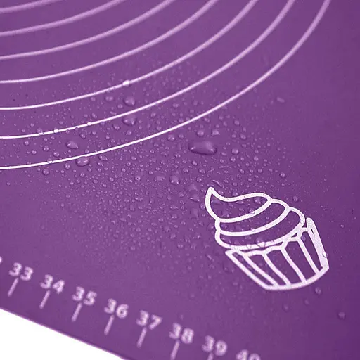 Силиконовый кондитерский коврик для раскатки теста 45х64 см, A-plus Фиолетовый 84382 - фото 10