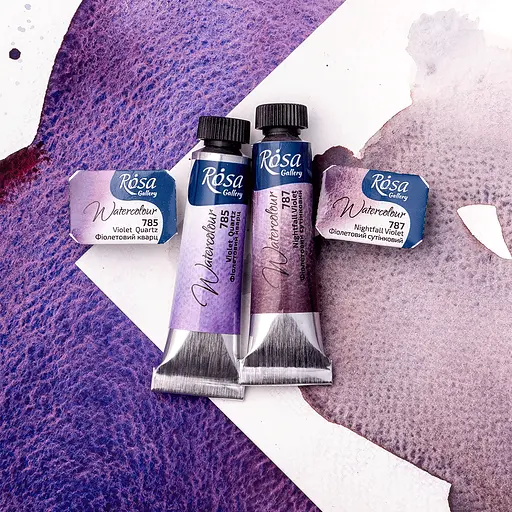 Фарба акварельна Фіолетовий сутінковий (787) 2.5 мл Rosa Gallery - фото 2