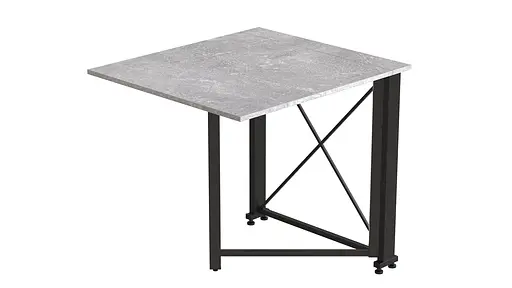 Стіл-книга трансформер Оріон 1 Ferrum-decor 750x810x730 Чорний метал ДСП Бетон 16 мм (FRD-104603) - фото 3