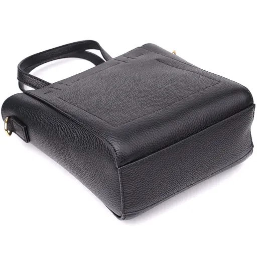 Трапециевидная сумка Vintage для женщин из натуральной кожи 16х19х9 см sum0027517 - фото 6