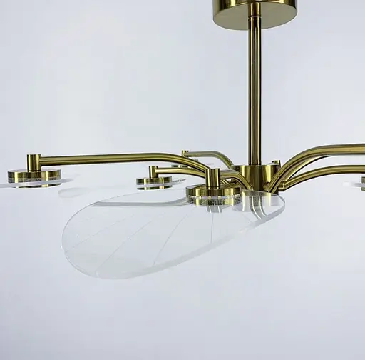 Стельова люстра з пелюстками з прозорого акрилу | Арт. C 11-850 | Line F - фото 7