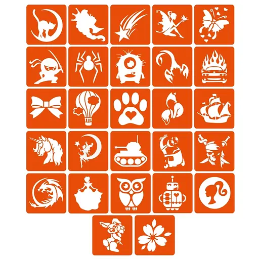 Набір для біо-тату Для дітей №2 - гліттер set-kids-2-glitter - фото 2