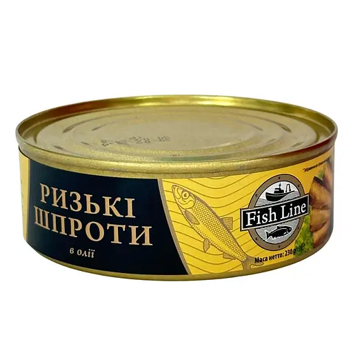 Рижские шпроты в масле Fish Line 230 г - фото 1