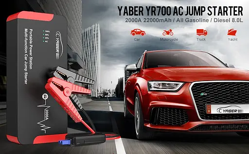 Пуско-зарядний пристрій для автомобіля Yaber 22000mah - фото 2