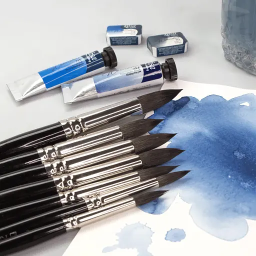 Пензель білка кругла Classic 3049R №00 Kolos - фото 5