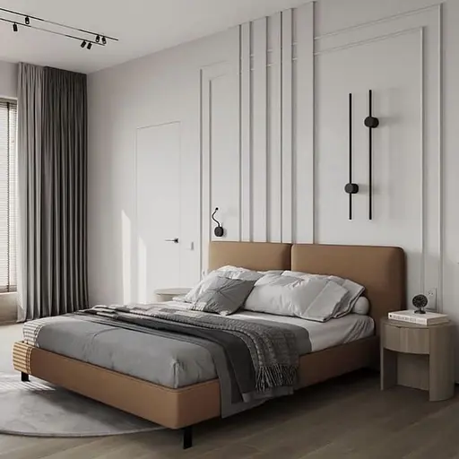 Дизайнерський чорний настінний світильник LED Line F BD 88002/600 BK - фото 1