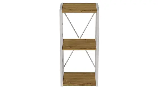 Етажерка 3/34 Ferrum-decor Серії Коннект 73x34x28 білий ДСП Дуб Артізан 16мм (FRD-104297) - фото 6