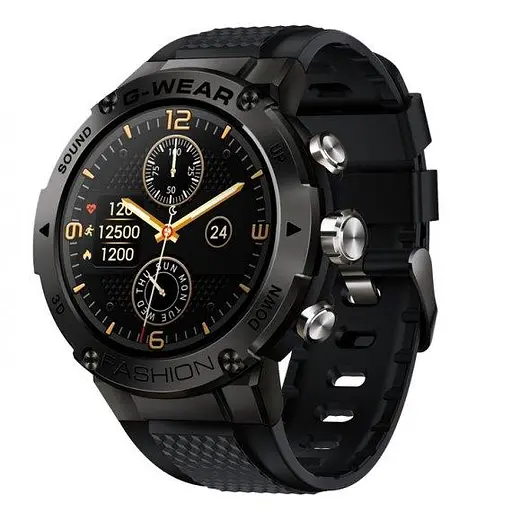 Умные наручные смарт часы Smart Sport G-Wear (Black) - фото 2