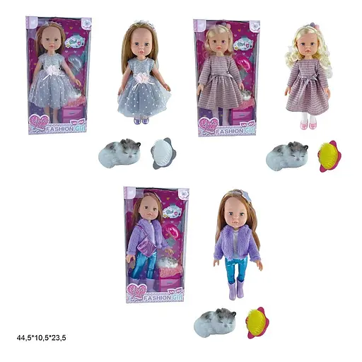 Кукла, RT230C-B/C/E, 40 см, с животным и аксессуарами (в ассортименте) - фото 2
