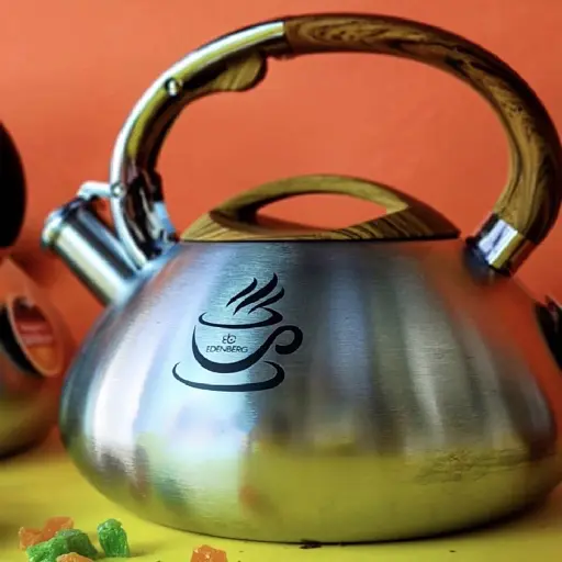 Чайник зі свистком для індукційної плити Edenberg EB-3540 з нержавіючої сталі 3 л коричневий - фото 3