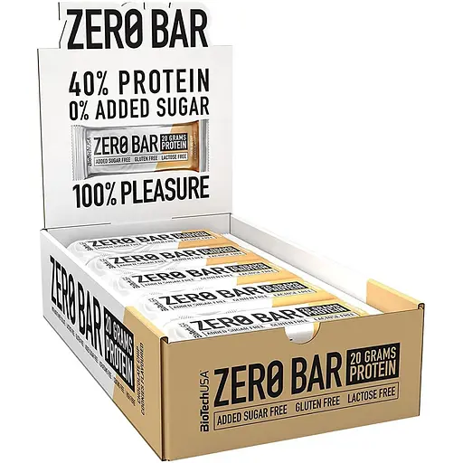 Батончики BiotechUSA Zero Bar Chocolate-Chip Cookies (20 шт. x 50 г)