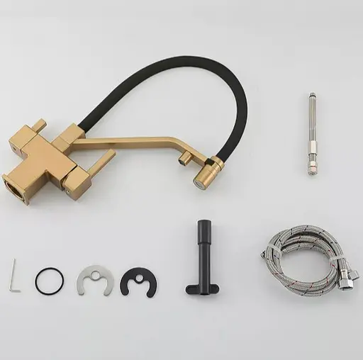 Змішувач для кухні Gappo з виходом для питної води, з гнучким виливом G4395-63 - фото 4