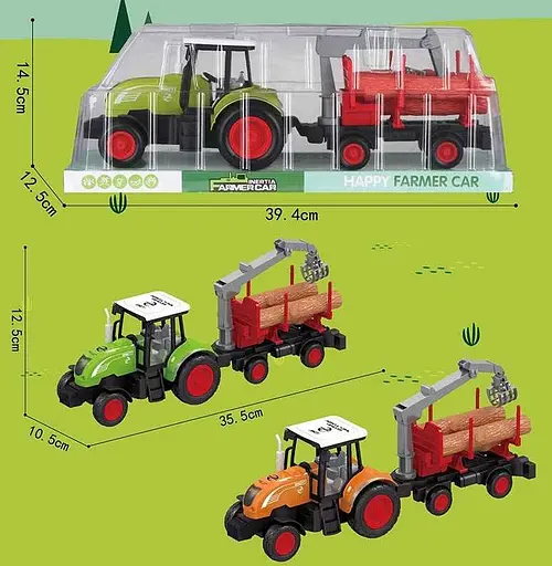 Трактор, инерция, съемный прицеп (В ассортименте) - фото 2