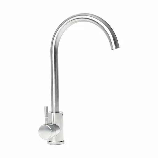 Смеситель для кухни Platinum 56 NESP (3008 А) нержавеющая сталь - фото 1