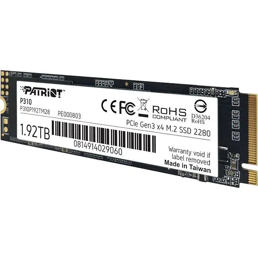 Накопичувач SSD Patriot m.2 NVMe 1920GB P310 2tb (P310P192TM28) - фото 4
