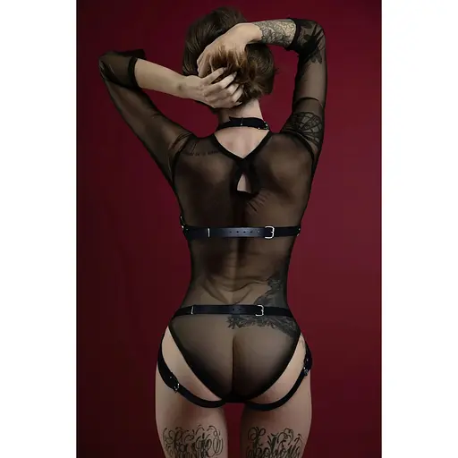 Женская доспех Feral Feelings Body Harness Black - фото 2