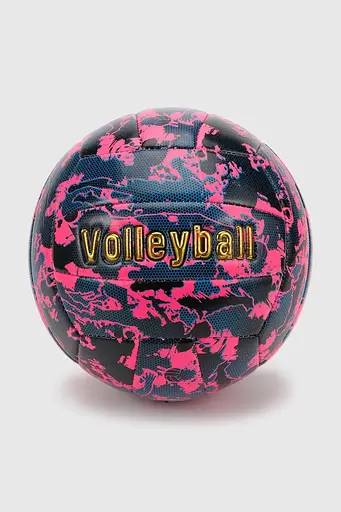 Волейбольный мяч с принтом MEIDA M500-14 мяч для игр и тренировок материал ТПУ 5 размер Розовый с золотом - фото 1